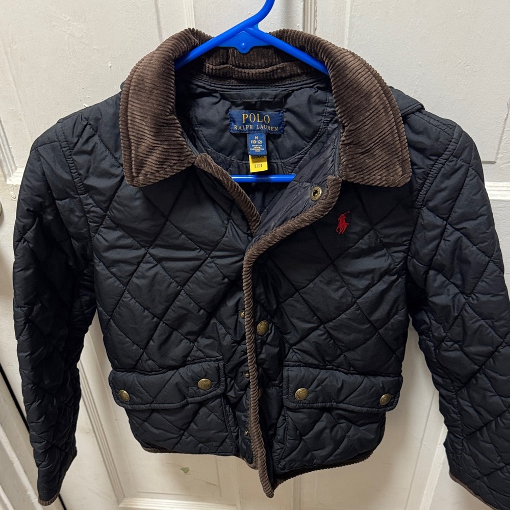 Polo by Ralph Lauren Kids Black and Brown Quilted Jacket